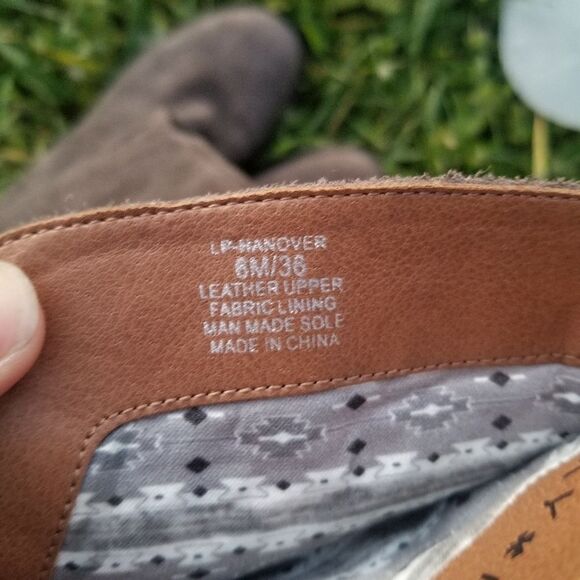 Lucky Brand Hanover Knee High Riding Equestrian Tall Boots 6 Gray Suede Leather - Picture 9 of 10